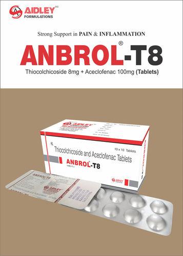 Thiocolchicoside 8mg  Aceclofenac 100mg