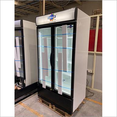 White Commercial Display Refrigerator Glass Door