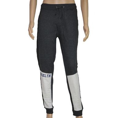 Anthra Melange / Grey Mens French Black Terry Joggers