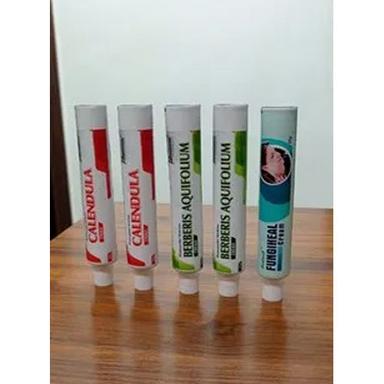 White Ayurvedic Ointment Packaging Tube