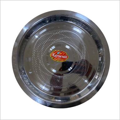 Silver Stainless Steel Pooja Thali