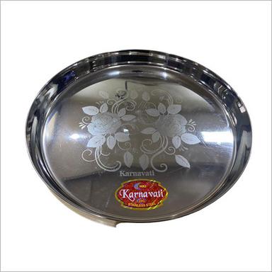 Silver Stainless Steel Thali