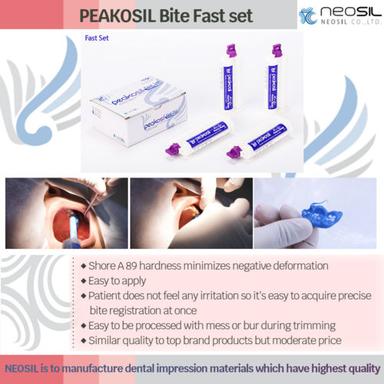 Peakosil Bite Fast Set Dental bite registration material Shorter setting time Addition Silicone For dental clinic