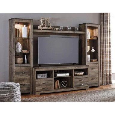 Brown Wooden Tv Cabinet
