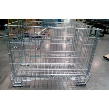 Silver Industrial Mild Steel Mesh Pallet