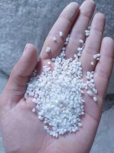 Supper White Marble Chips And Granular Round Shape 6-8 Mesh Smaller Grains Size: Available Size: (1) 0.5Mm To 1Mm