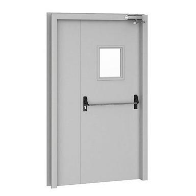 Grey Powder Coated Customizable Fire Exit Doors