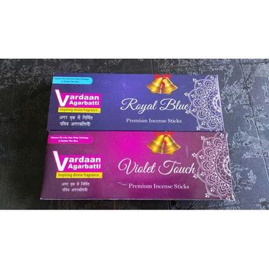Rectangular Vardaan Royal Blue And Violet Premium Incense Stick Box
