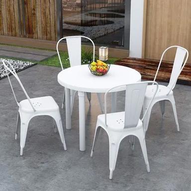 Outdoor Restaurant White Table Chair Application: Hotel