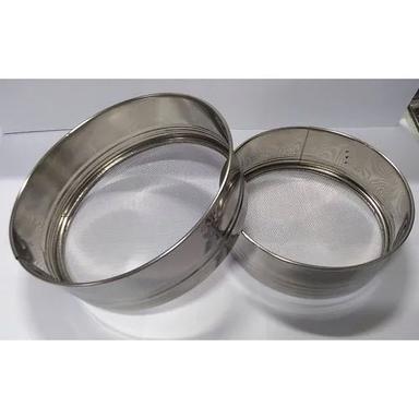 Silver Stainless Steel Flour Strainer