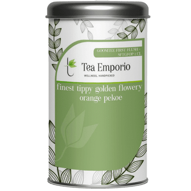  गूमटी फर्स्ट फ्लश चाय सामग्री: खास बेहतरीन टिप्पी गोल्डन फ्लावरी ऑरेंज पेको