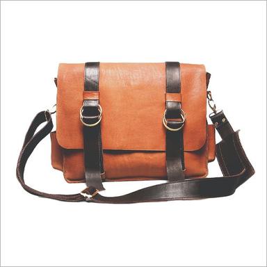 Brown And Black Leather Bag
