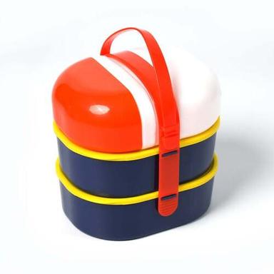 Multi Mr. Chef Smart Lunch Box Capsule Shape Strap-On Lunch Box With Water Bottle And Handle
