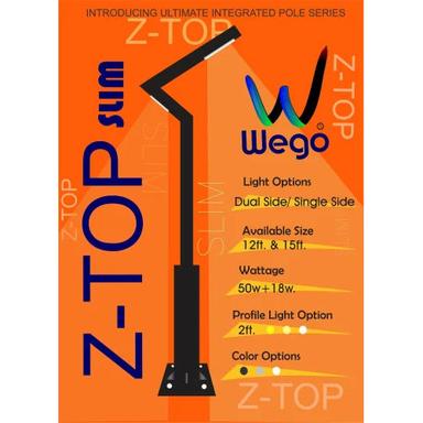 Z-Top Slim Led Pole Light Application: Industrial