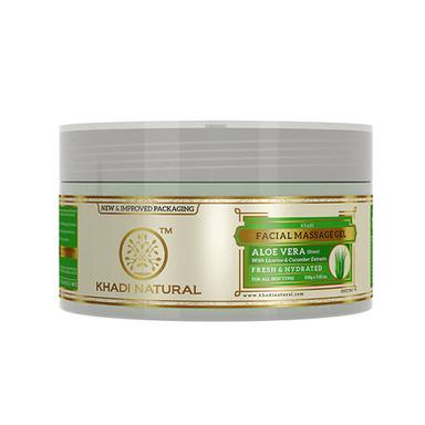 Khadi Natural Aloe Vera (Green) Facial Massage Gel Withlicorice And Cucumber Extracts - Fresh And Hydrated-200 G Age Group: Adult