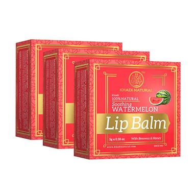 Khadi Natural Watermelon Lip Balm - With Beeswax And Honey-5 G Age Group: Adult