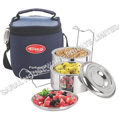 Metal Esteelo Fortune Stainless Steel Lunch Box