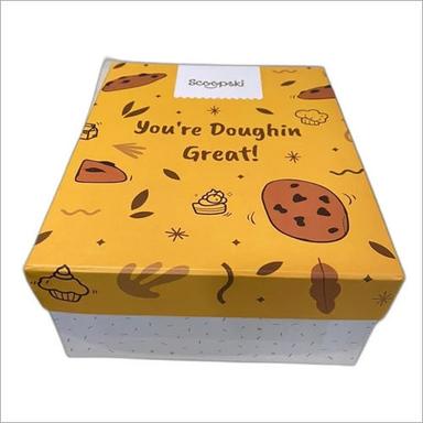  पीला आयताकार मुद्रित नालीदार पैकेजिंग बॉक्स