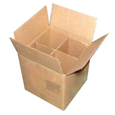 Brown Partition Corrugated Packaging Box