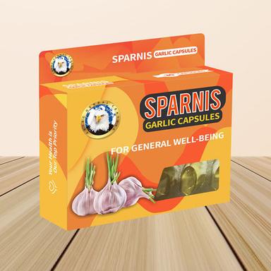 Sparnis Garlic Capsules Garlic Oil And Vitamin E Soft Gelatin Capsule General Medicines