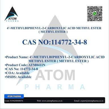 4 Methylbiphenyl 2 Carboxylic Acid Methyl Ester ( Methyl Ester ) Cas No: 114772-34-8