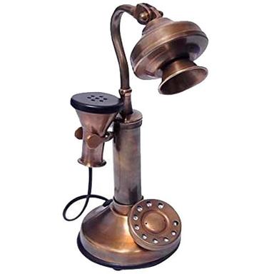 Different Available Aps Craft Brass Showpiece Table Telephone Antique Telephone