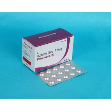  20 मिलीग्राम प्रोप्रानोलोल हाइड्रोक्लोराइड टैबलेट आईपी सामान्य दवाएं