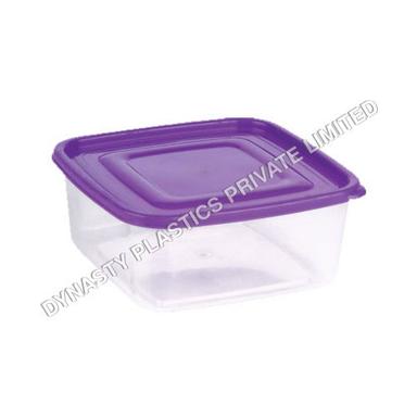 Transparent 140 X 140 X 55 Mm Square Plastic Food Containers