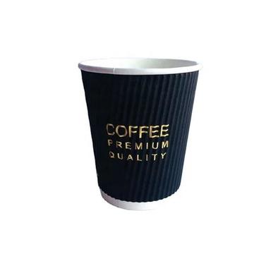 Black Colored Ripple Paper Cup
