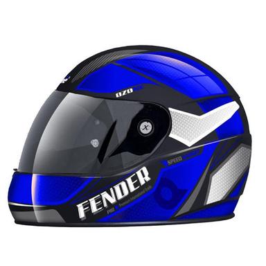 Plastic And Fibreglass Fender Blue Helmet