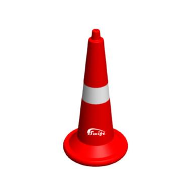 Red Road Safety Cones (750 Mm Round Base)