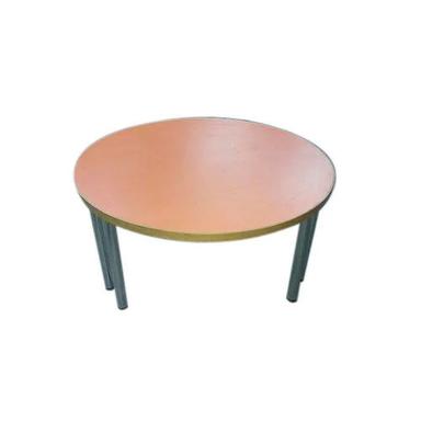 Brown Wooden Round Restaurant Table