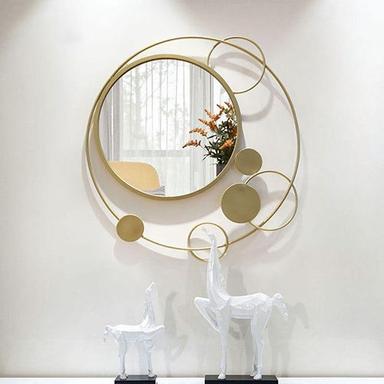 Golden Designer Wall Decor Mirror