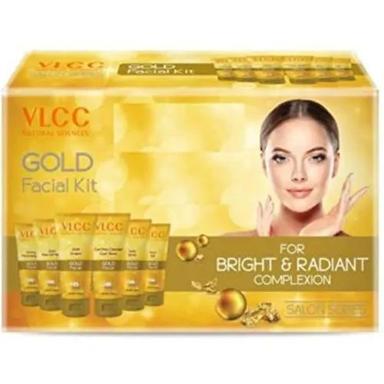 Safe To Use Vlcc Gold Facial Kit And Free Rose Water Toner 300Gm And 100Ml