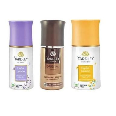 Yardley London इंग्लिश लैवेंडर ओरिजिनल और इंग्लिश ब्लॉसम रोल ऑन 3 सेट जेंडर: महिला