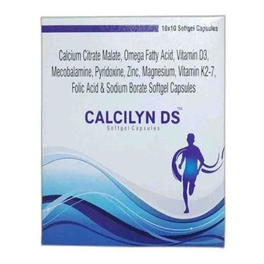 Calcium Citrate Malate Omega Fatty Acid Vitamin D3 Mecobalamin Pyridoxine Zinc Softgel Capsules General Medicines