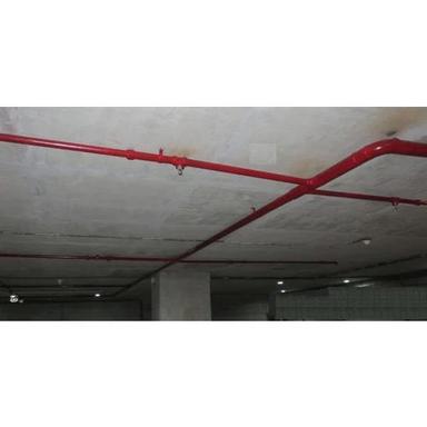 Red Fire Fighting Piping System