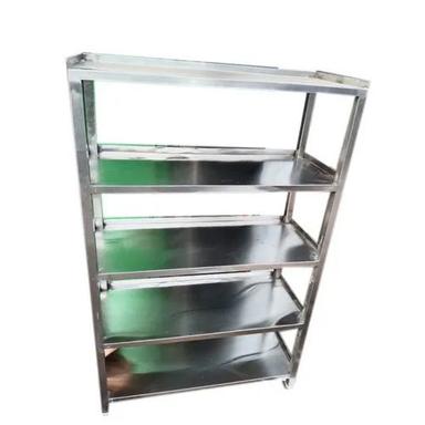 Silver Stainless Steel Kitchen Storage Rack