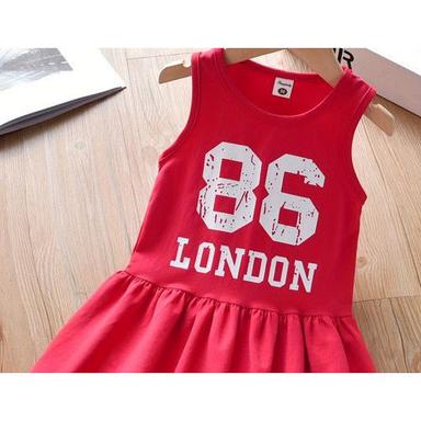 Red Kids Girls Frock