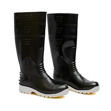Black Industrial Pvc Safety Gumboots