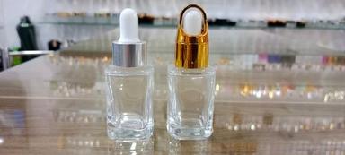 15ML Clear Square Glass Bottle