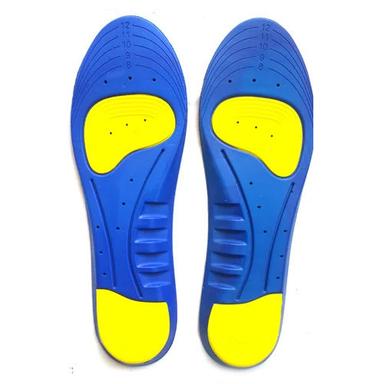 Blue With Yellow Gel Insole Usage: Foot
