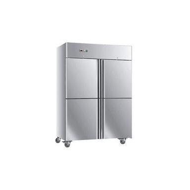 Silver Stainless Steel Four Door Refrigerator