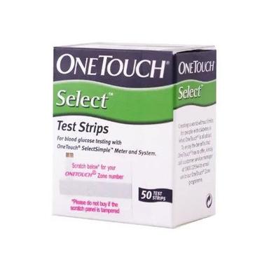 White One Touch 50 Blood Glucose Test Strips