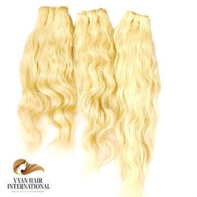 Smooth Blonde Straight Hair High Quality Wavy Straight Bodywave 100% Human Hair Extensions