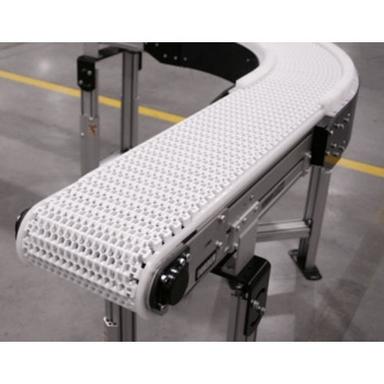White-Silver Modular Plastic Belt Conveyors