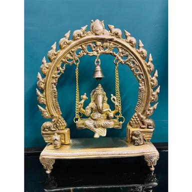 Golden Brass Ganesh Jhula For Home Decor