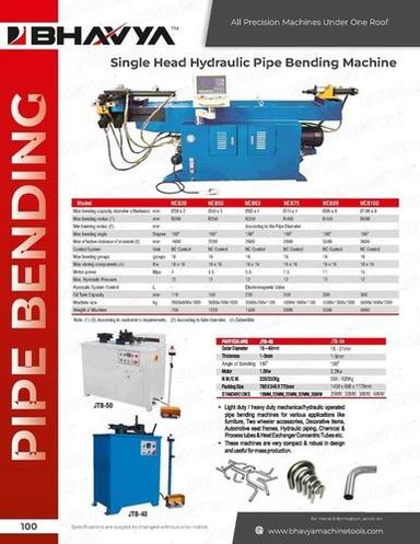 White Industrial Pipe Bending Machine