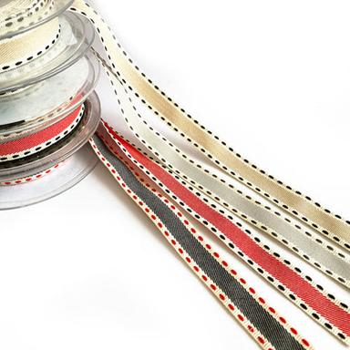 Different Available Striped Twill Gros Grain Tape