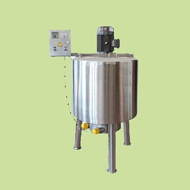 Silver Industrial Jacketed Tank With Stirrer